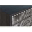 Sarah 6 Drawer Chest in Mango Solid Wood Antique Brown Finish on Forged Iron