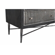 Sarah 6 Drawer Chest in Mango Solid Wood Antique Brown Finish on Forged Iron