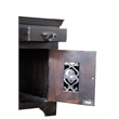 Durango Nightstand on Acacia Solid Wood in Dark Chocolate Brown
