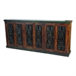 Arvada 6 Cast Iron Door Buffet on Mango Solid Wood in Brown