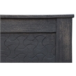 Gridley Mango Solid Wood Hand-Carved California King Sized Bed in Gray Wash