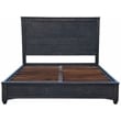 Gridley Mango Solid Wood Hand-Carved California King Sized Bed in Gray Wash