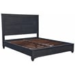 Gridley Mango Solid Wood Hand-Carved California King Sized Bed in Gray Wash
