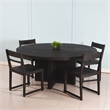 Fernious Dining Chair on Mango Solid Wood in Dark Gray Finish - 2 Piece Set