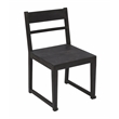 Fernious Dining Chair on Mango Solid Wood in Dark Gray Finish - 2 Piece Set