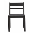 Fernious Dining Chair on Mango Solid Wood in Dark Gray Finish - 2 Piece Set