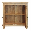 Jenna 2-Door Solid Wood Sideboard in Distressed Natural Finish
