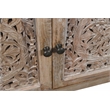 Carter Weatherly 4-Door Mango Solid Wood Media Cabinet in Natural Finish