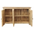 Jenna 3-Door Solid Wood Sideboard in Distressed Natural Finish
