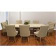 Benedict 9-Piece Dining Set with Extension Table 2 Arm Chairs and 6 Side Chairs