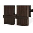 Dale Extendable Dining Table in Acacia Wood with Antique Brown Finish