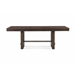 Dale Extendable Dining Table in Acacia Wood with Antique Brown Finish