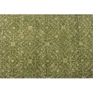 Belize 08 5x8 Green Handtufted Wool Area Rug