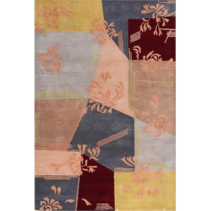 Dahlia 03 8X11 Blue Handtufted Wool Area Rug