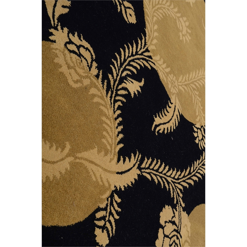 Dahlia 04 4X6 Black Handtufted Wool Area Rug