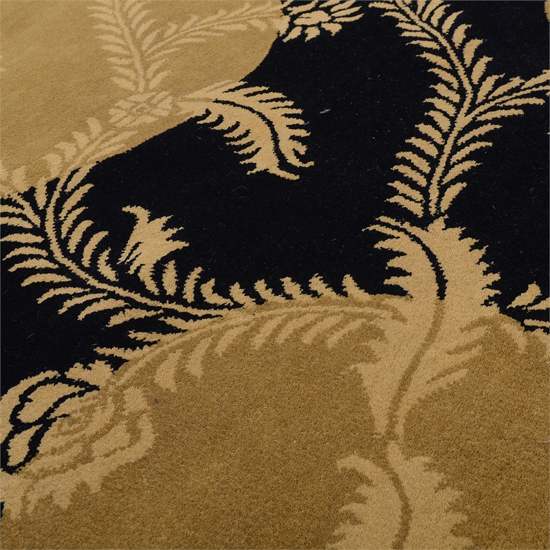 Dahlia 04 4X6 Black Handtufted Wool Area Rug