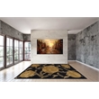 Dahlia 04 4X6 Black Handtufted Wool Area Rug