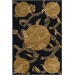 Dahlia 04 4X6 Black Handtufted Wool Area Rug