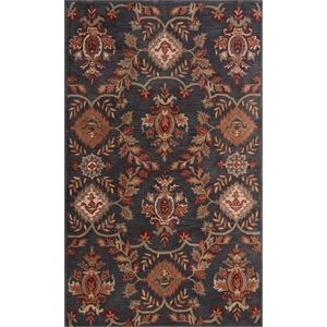 Impressa 01 2X3 Charcoal Handtufted Wool Area Rug