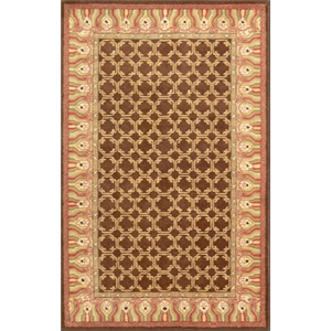 Hugoh 01 5x8 Brown Handtufted Wool Area Rug