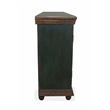 Arvada Mango Solid Wood 4 Carved Doors 4-Drawer Buffet in Multi-Color Finish