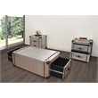 Aviator 3-Piece Coffee Table Set - Coffee Table & 2 End Tables - Leather Accents