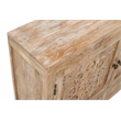 Carter Weatherly 2-Door 2-Drawer Solid Wood Accent Cabinet in White Wash