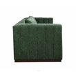 Upton Sofa with 2 Toss Pillows Upholstered in Cypress Green Multi-Weave Fabric