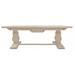 Benedict 9-Piece Extension Dining Table Set with 8 Chairs in Ivory Finish