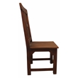 Benedict 7-Piece Rectangle Dining Table Set with 6 Chairs in Medium Brown Finish
