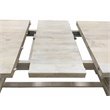Benedict 9-Piece Extension Dining Table Set with 8 Chairs in White Wash Finish
