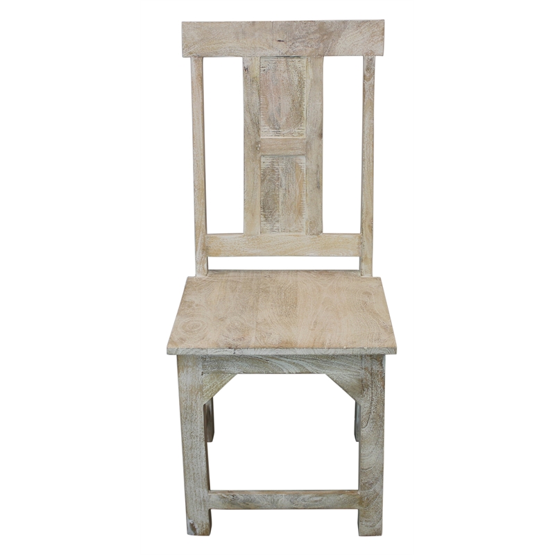 Benedict 9-Piece Extension Dining Table Set with 8 Chairs in White Wash Finish