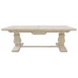 Benedict 9-Piece Extension Dining Table Set with 8 Chairs in White Wash Finish