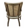 Benedict 7-Piece Extension Dining Set with 6 Natural Linen Upholstered Chairs