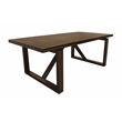 Prescott 7-Piece Dining Table Set with 6 Solid Wood Chairs in Two-Tone Brown