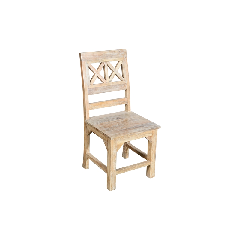 Bayside Jensen 5-Piece Solid Wood Dining Set with 4 Chairs in Natural Finish