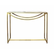 2-Piece Set Morgan Marble Console Table with Brass Finished Iron Base