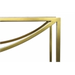 2-Piece Set Morgan Marble Console Table with Brass Finished Iron Base
