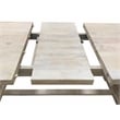 Benedict Extendable Dining Set with 10 Solid Wood Chairs in Ivory Boucle Fabric