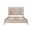 Sarah Eastern King Sized Solid Wood Bed in Brushed Ivory Finish