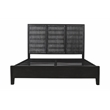 Sarah Eastern King Sized Solid Wood Bed in Antique Brown Finish