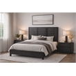 Sarah Eastern King Sized Solid Wood Bed in Antique Brown Finish