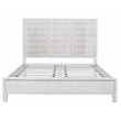 Sarah Queen Sized Mango Solid Wood Bed with Brushed Ivory Finish