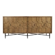 Samara 4-Door Recycled Pine Wood Sideboard in Natural Finish