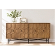 Samara 4-Door Recycled Pine Wood Sideboard in Natural Finish