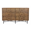 Samara 6 - Drawer Recycled Pine Wood Dresser in Natural Finish