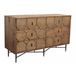 Samara 6 - Drawer Recycled Pine Wood Dresser in Natural Finish