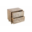 Cory 2-Drawer Solid Wood Nightstand With Metal Glides in Natural Finish
