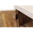 Jenna 2-Door Solid Wood Nightstand in a Distressed White Finish