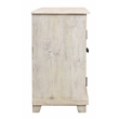 Jenna 2-Door Solid Wood Nightstand in a Distressed White Finish
